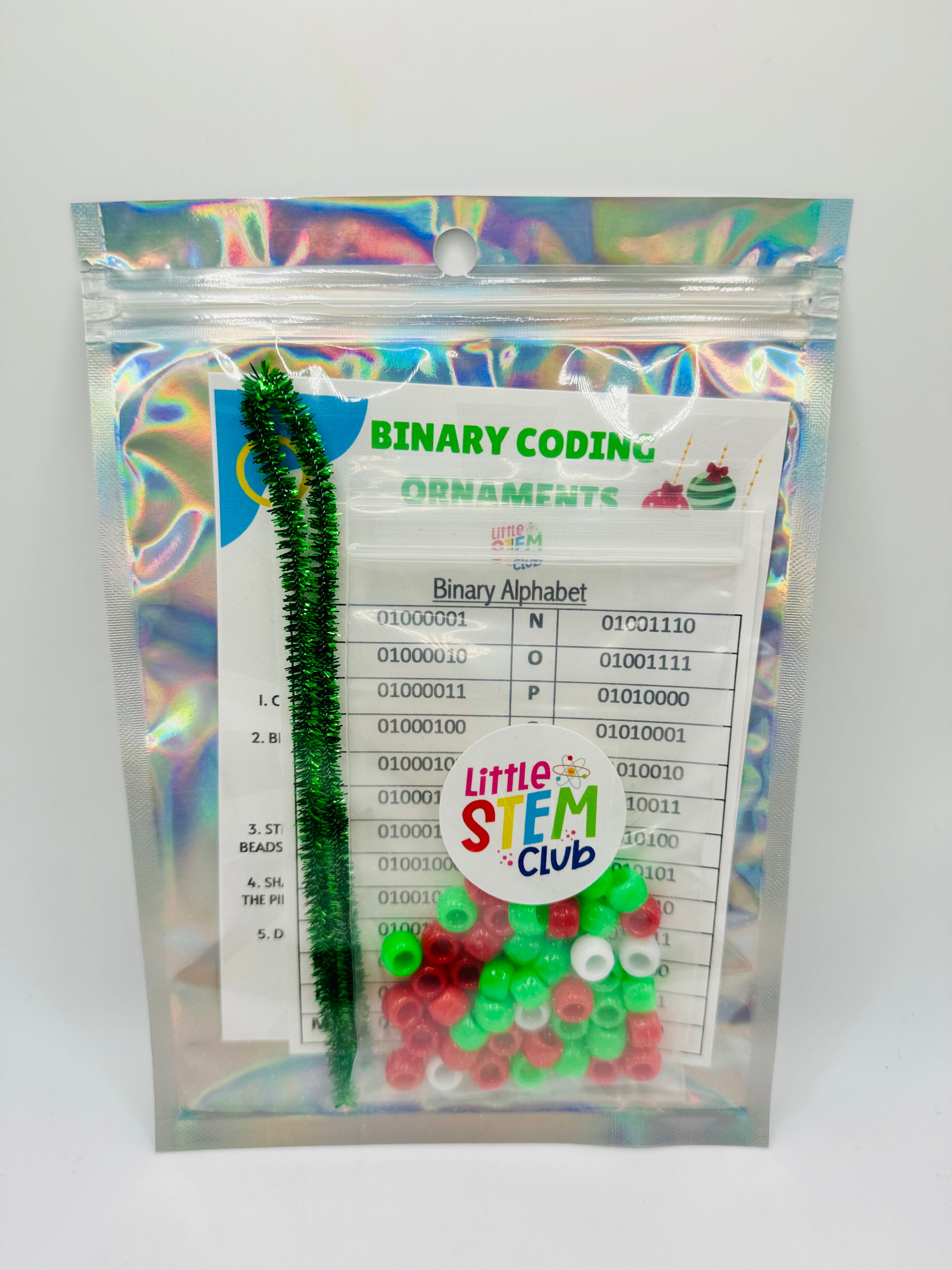 Mini: Binary Coding Ornament – Little STEM Club